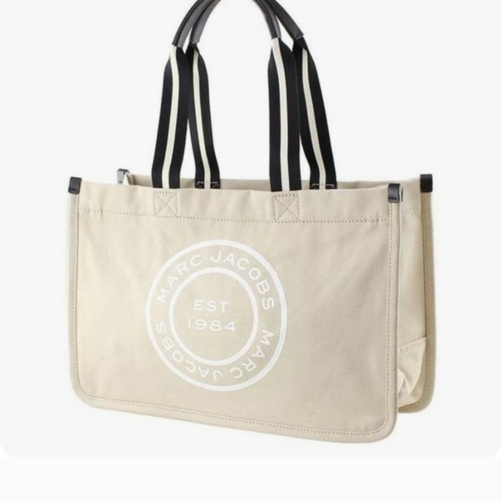 Marc Jacobs Signet Large Canvas Tote Bag - Picture 2 of 3
